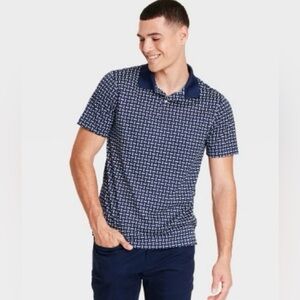 Goodfellow & Co Navy Geometric Men's Polo